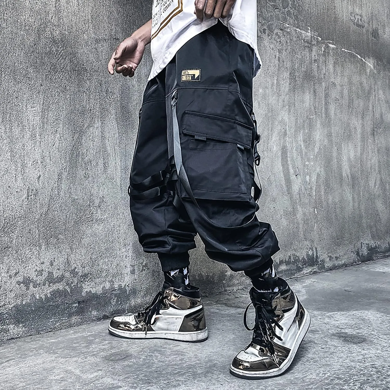MOKEWEN Men's Women Streetwear Joggers Tech Novelty Pants