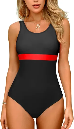 MOLYBELL Women's Athletic One Piece Swimsuit