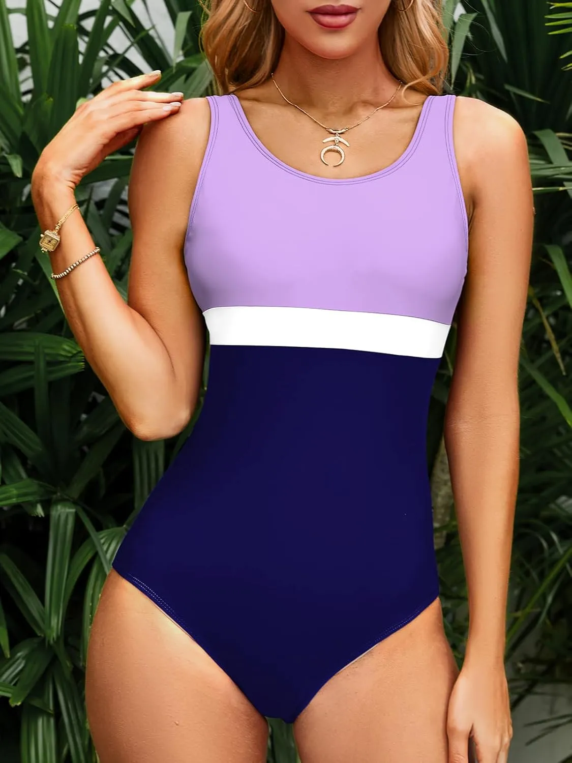 MOLYBELL Women's Athletic One Piece Swimsuit