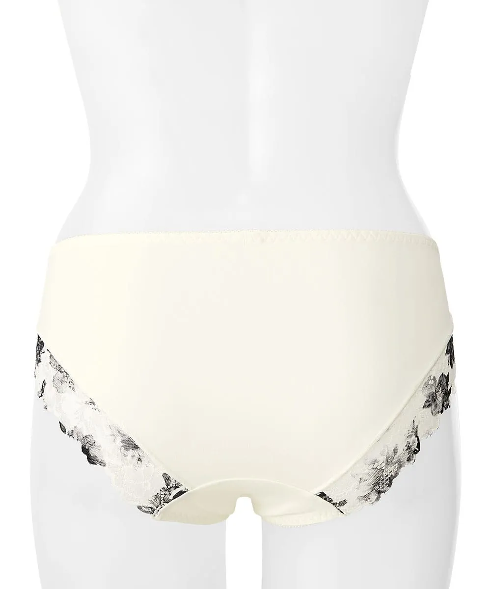Monochrome Flower Bikini Panty