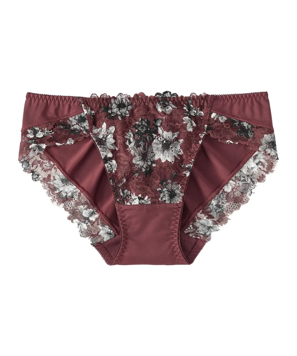 Monochrome Flower Bikini Panty