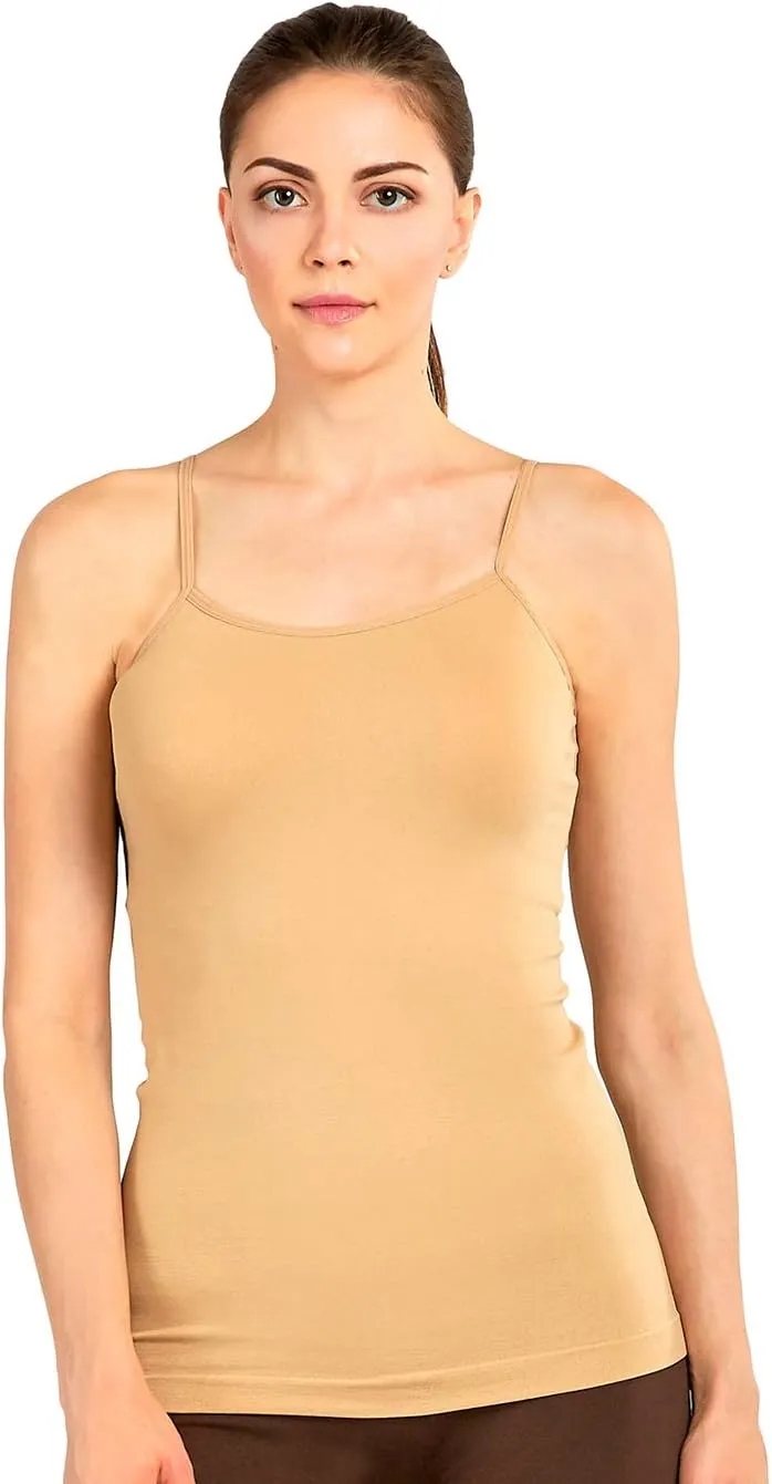 MOPAS Tank Top - Women's Seamless Nylon Camisole Tank Top
