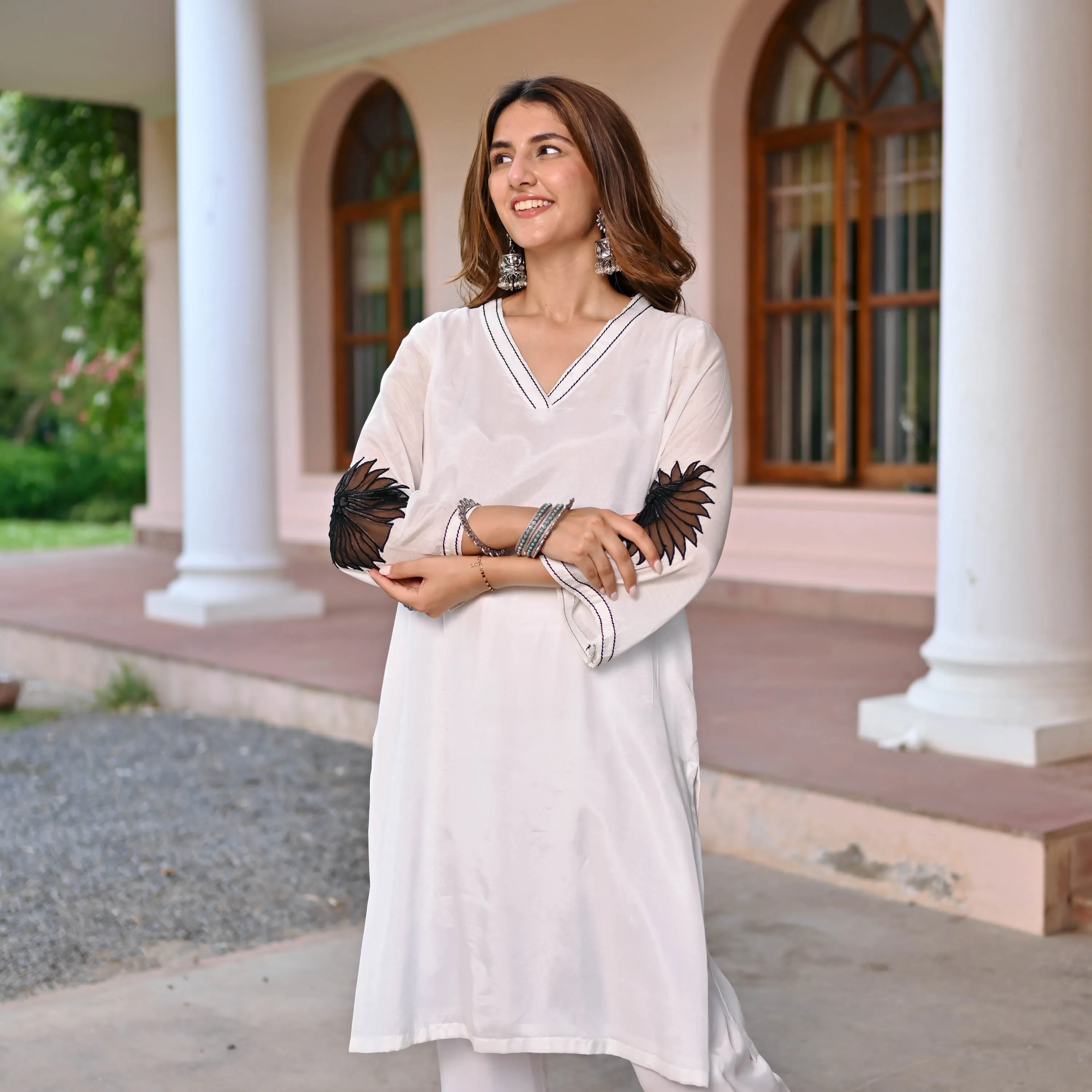 Nazakat White Kurta Set