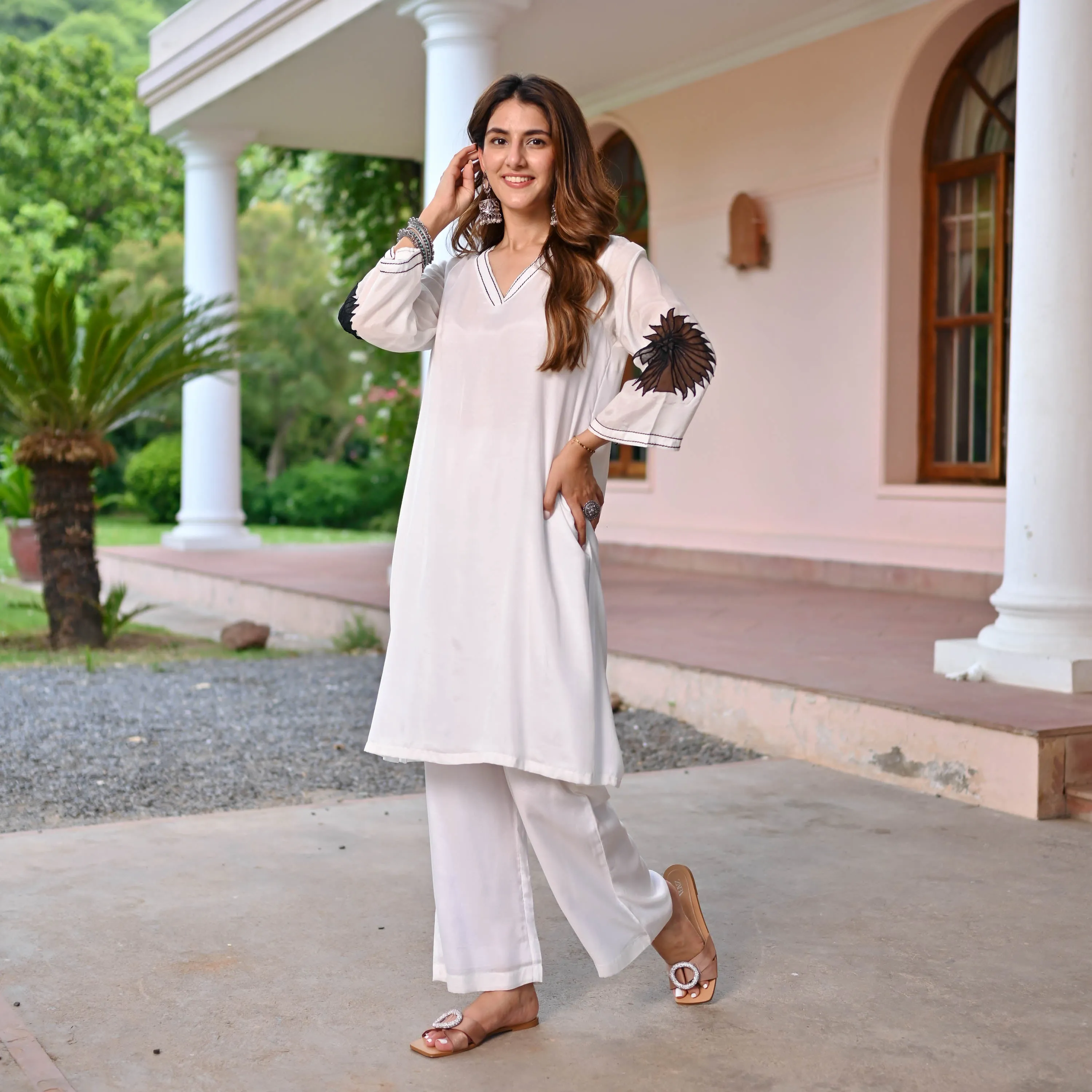 Nazakat White Kurta Set