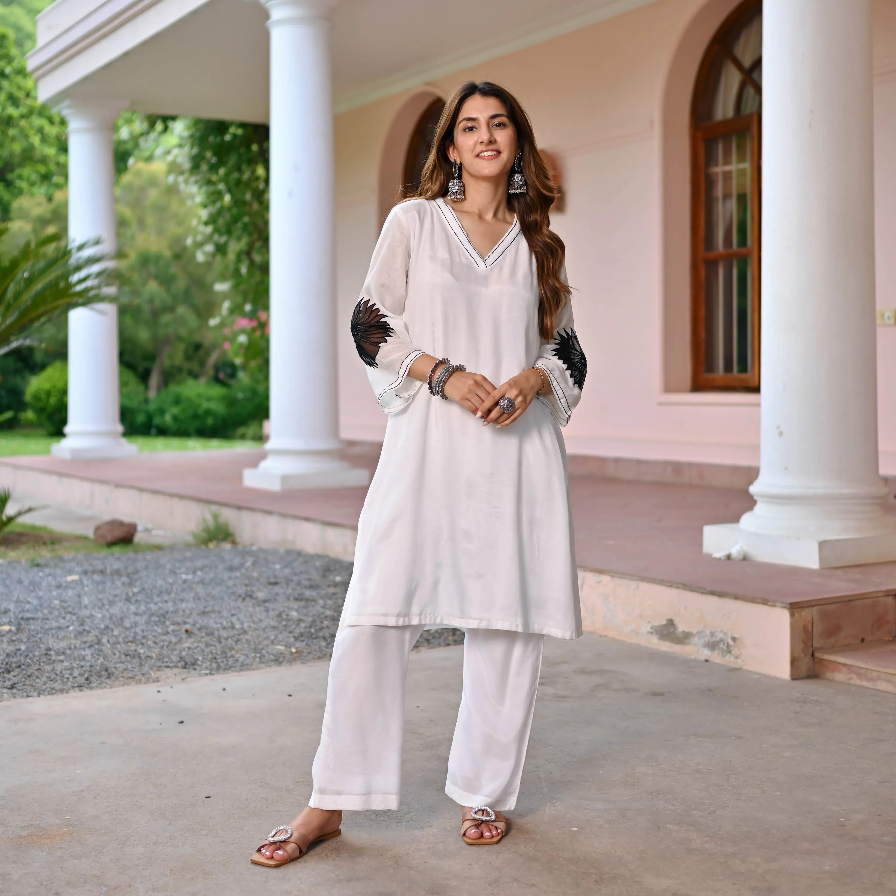 Nazakat White Kurta Set