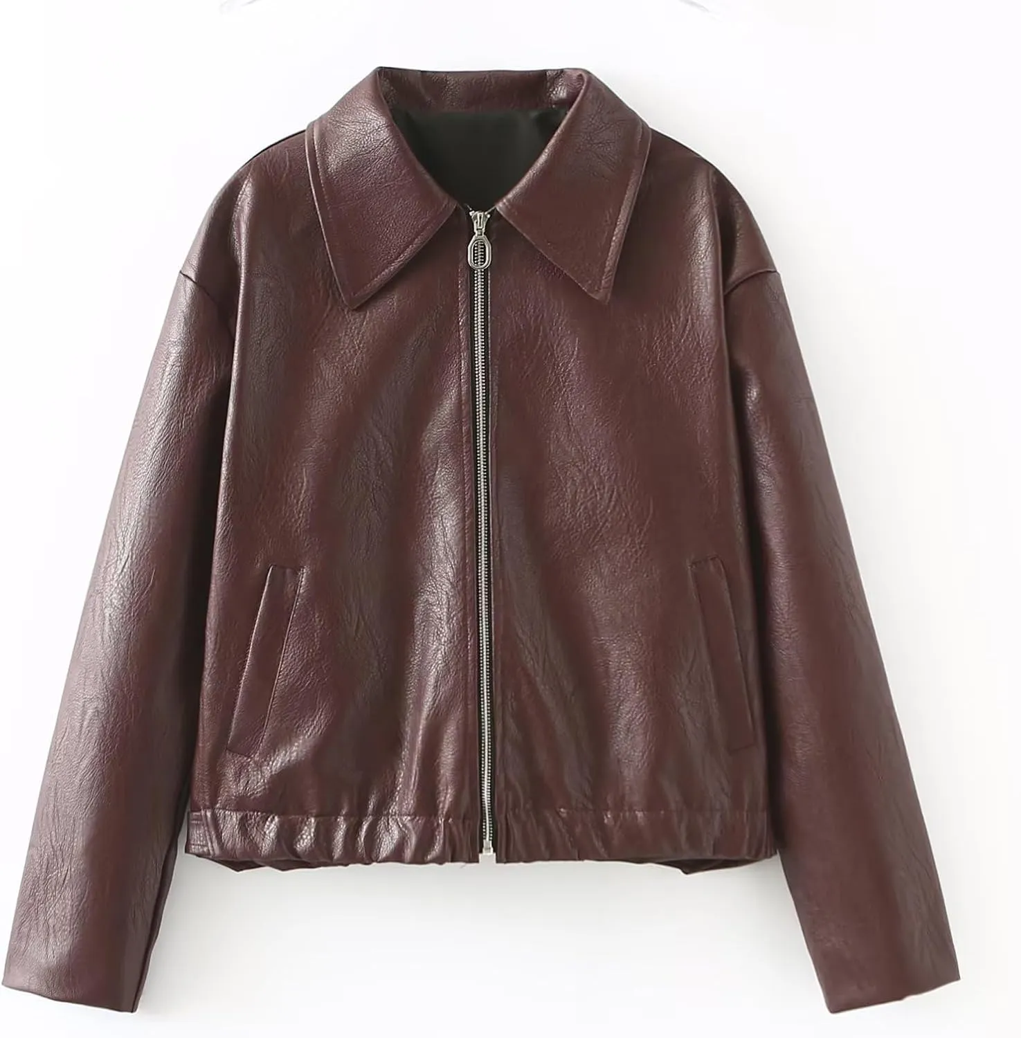 NIFTRIRY Women Leather Jackets Oversized Faux Motorcycle Jacket Coat Fall Outfits Fashion Clothes 2025