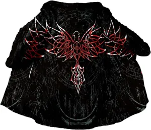 Norse Mythology Vegvisir Viking 3D Print Dream Cloak Thick Warm Hooded Men Overcoat Windproof Fleece Jacket