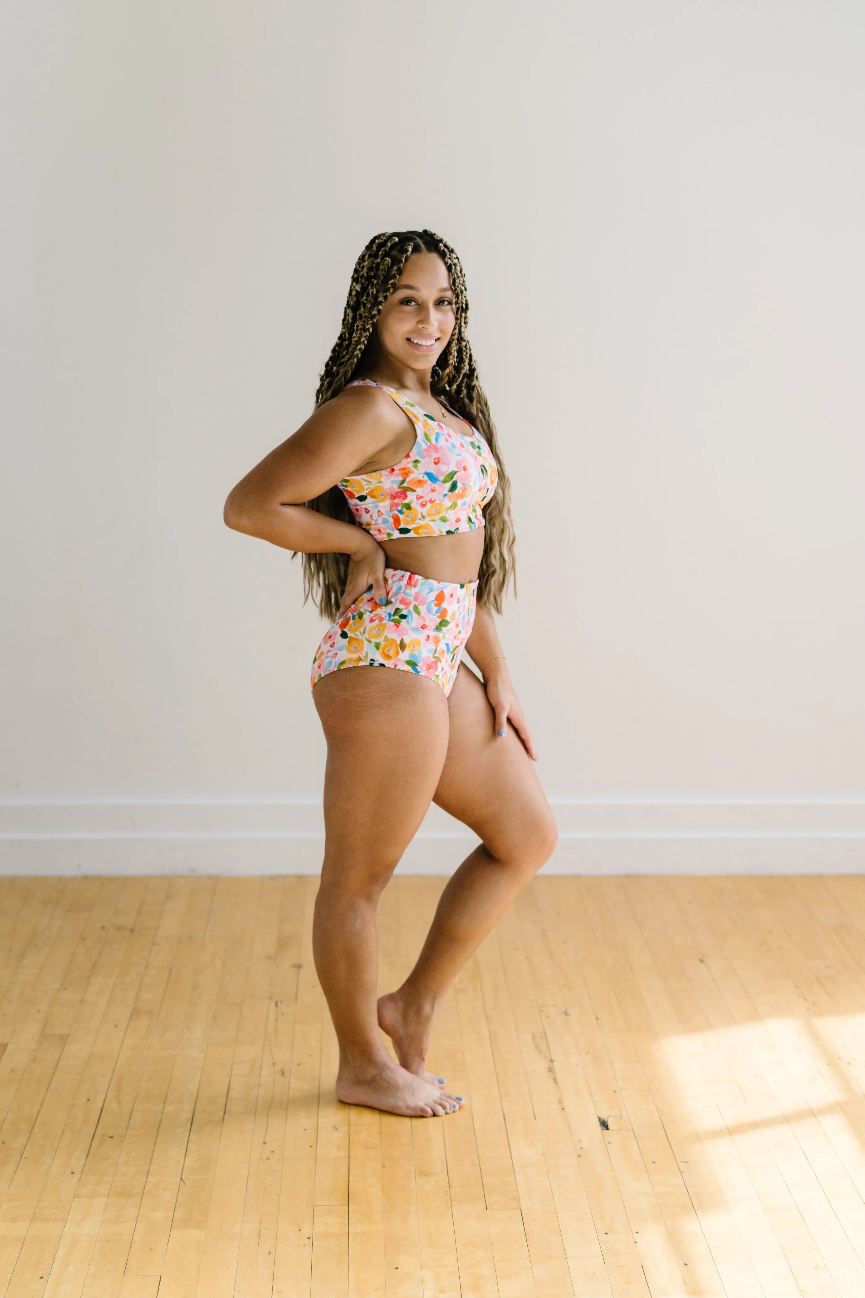 Oasis Bikini Top - Watercolor Floral