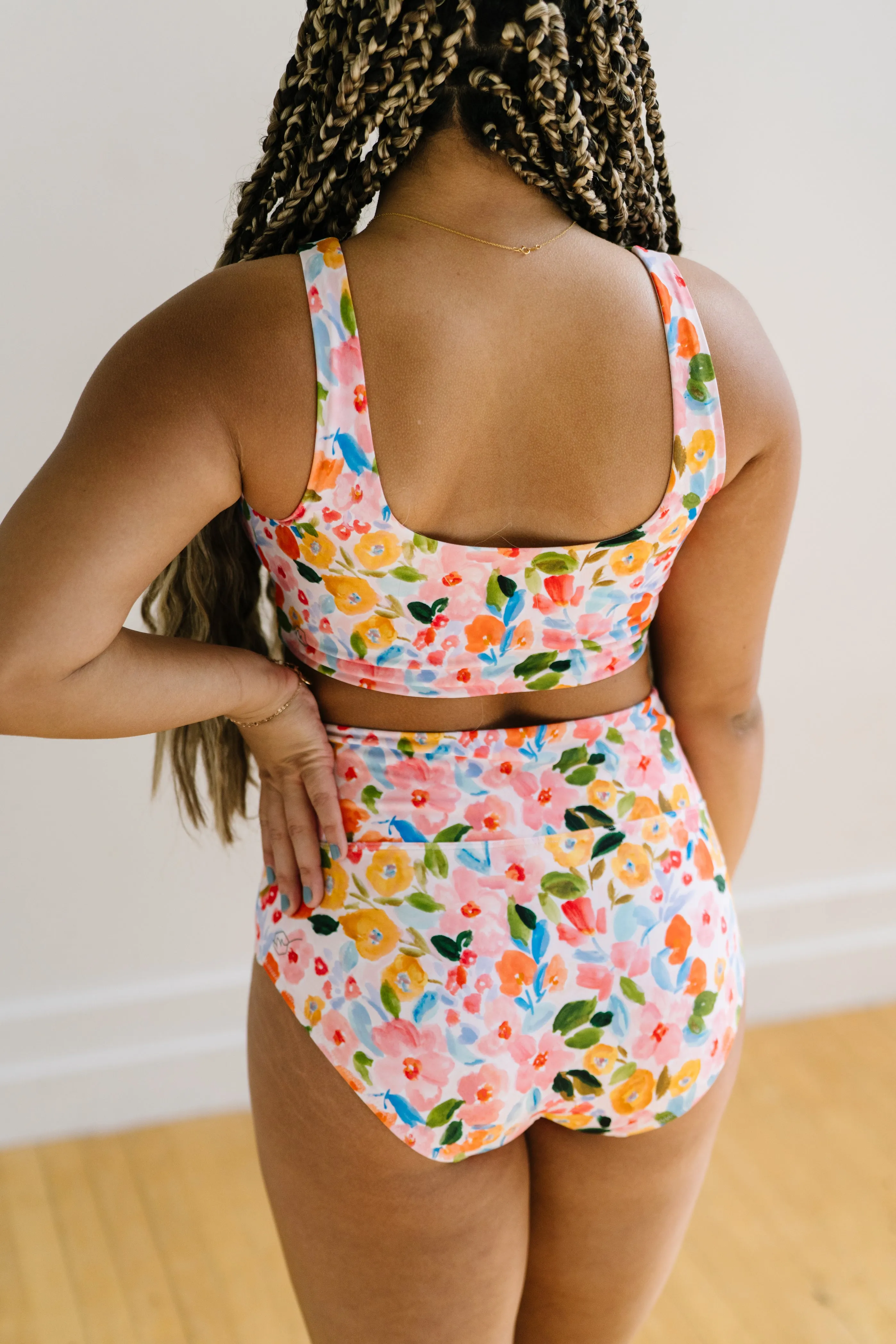 Oasis Bikini Top - Watercolor Floral
