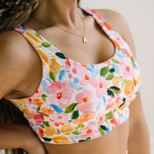 Oasis Bikini Top - Watercolor Floral