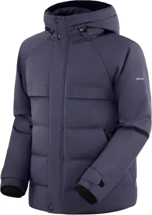Orolay Men's Down Jacket with Adjustable Hood