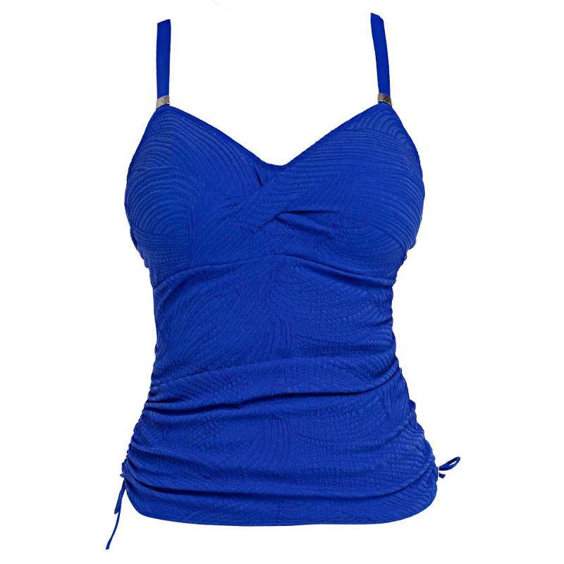 Ottawa Twist Front Tankini Top Pacific Blue - Fantasie Swim