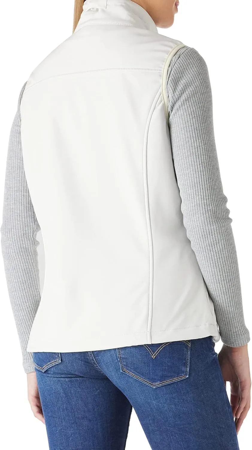 Outdoor Ventures Women's Lightweight Softshell Vest Windproof Fleece Lined Zip Up Sleeveless Jacket for Running Hiking Golf