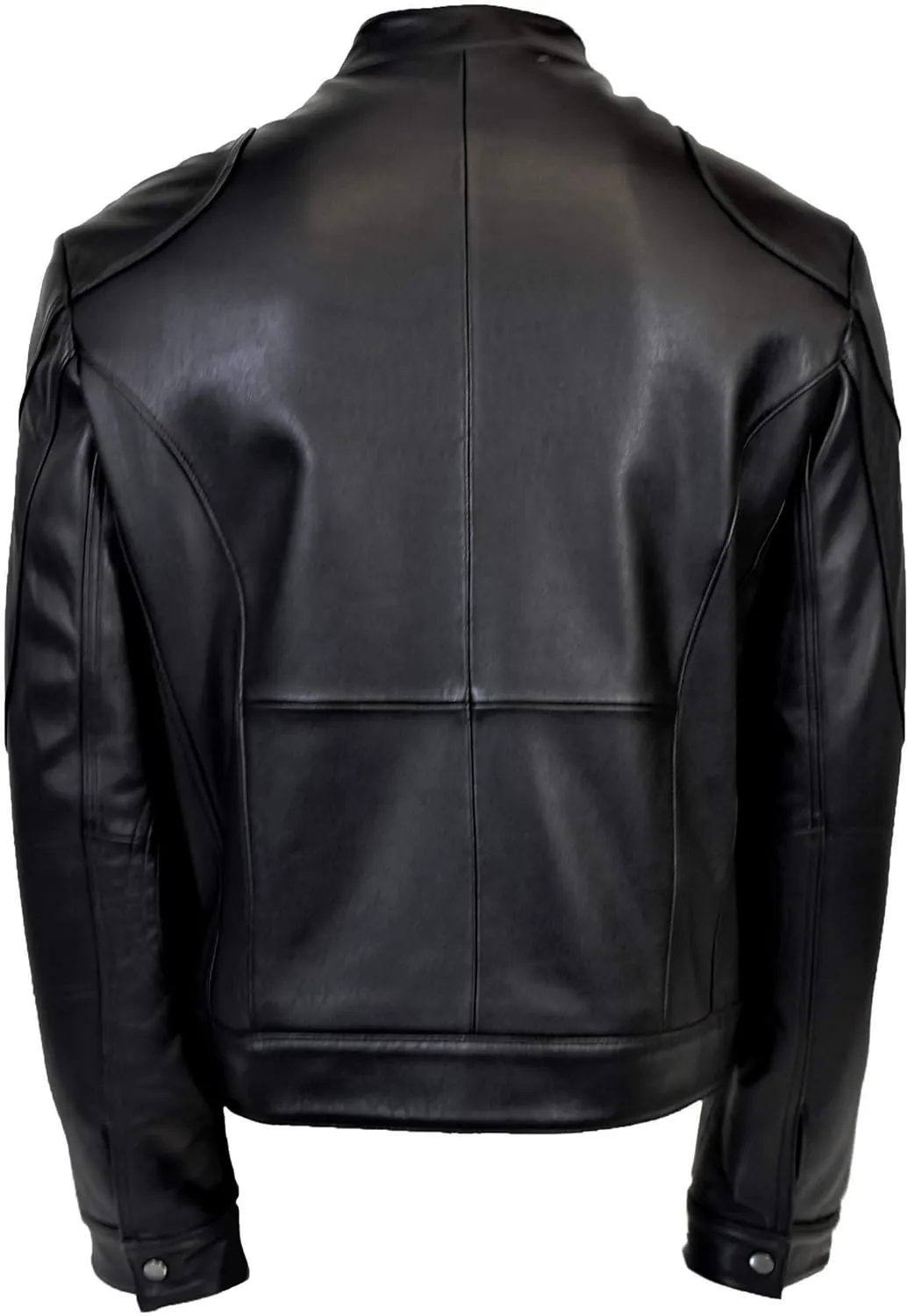 Outfitters Men's Genuine Leather Classic Racing Jacket