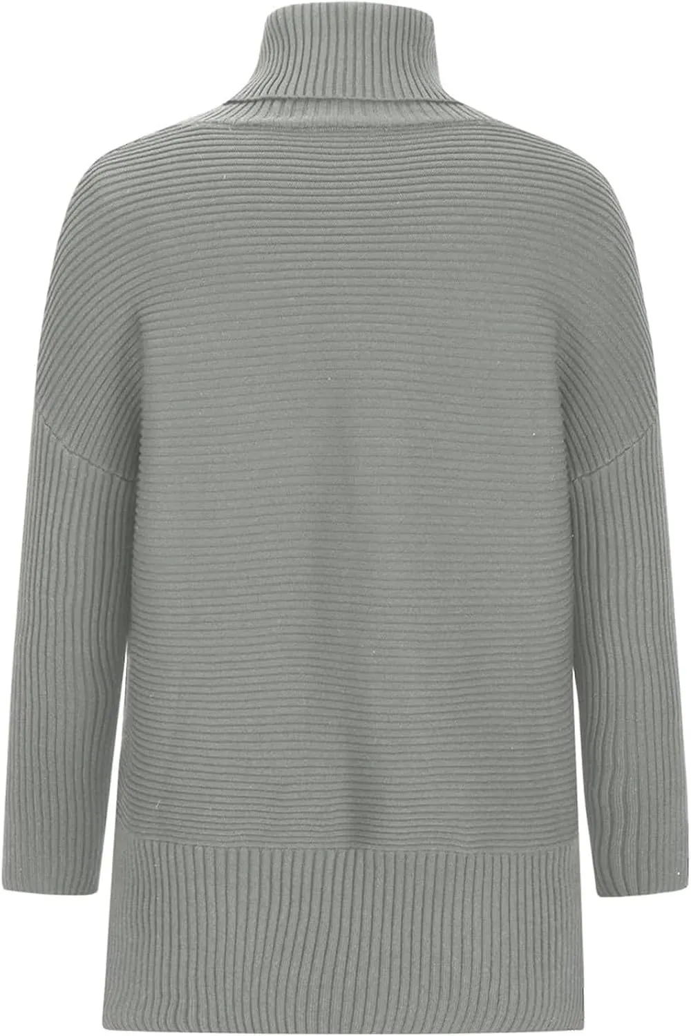 Oversized Sweaters for Women Turtleneck Bat-Wing Long Sleeve Ribbed Pullover Cozy Baggy Sweater 2024 Fall Outfits