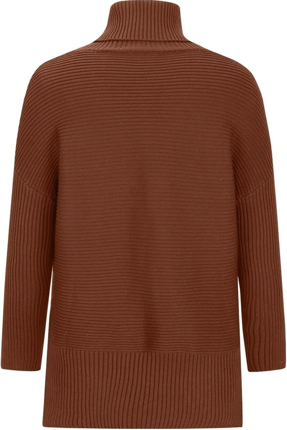 Oversized Sweaters for Women Turtleneck Bat-Wing Long Sleeve Ribbed Pullover Cozy Baggy Sweater 2024 Fall Outfits