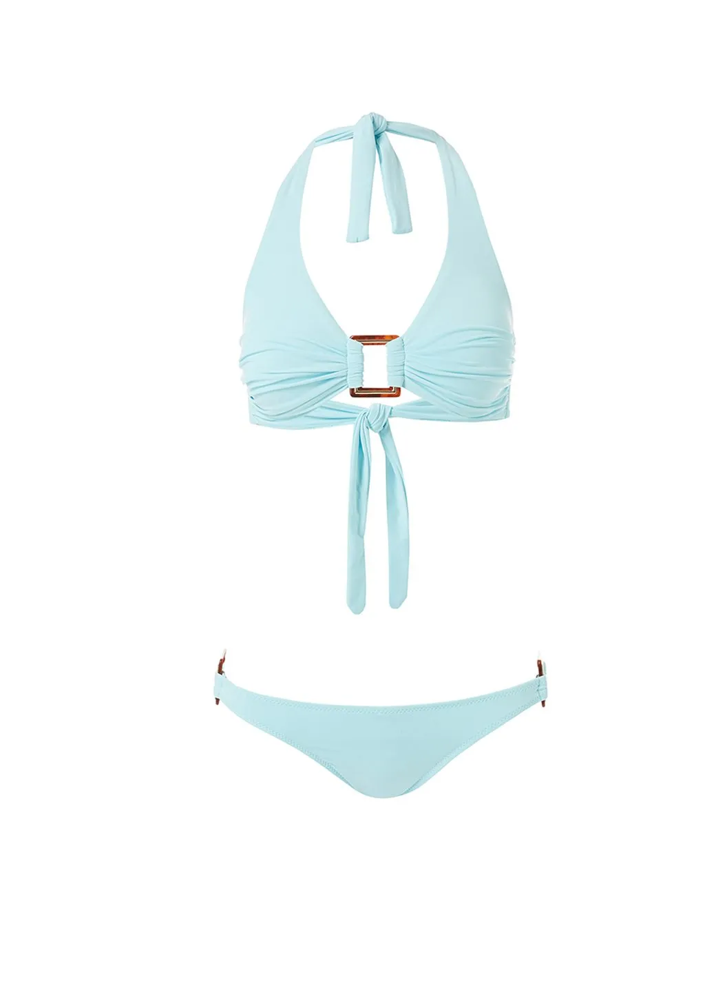 Paris Sky Halterneck Rectangle Trim Bikini