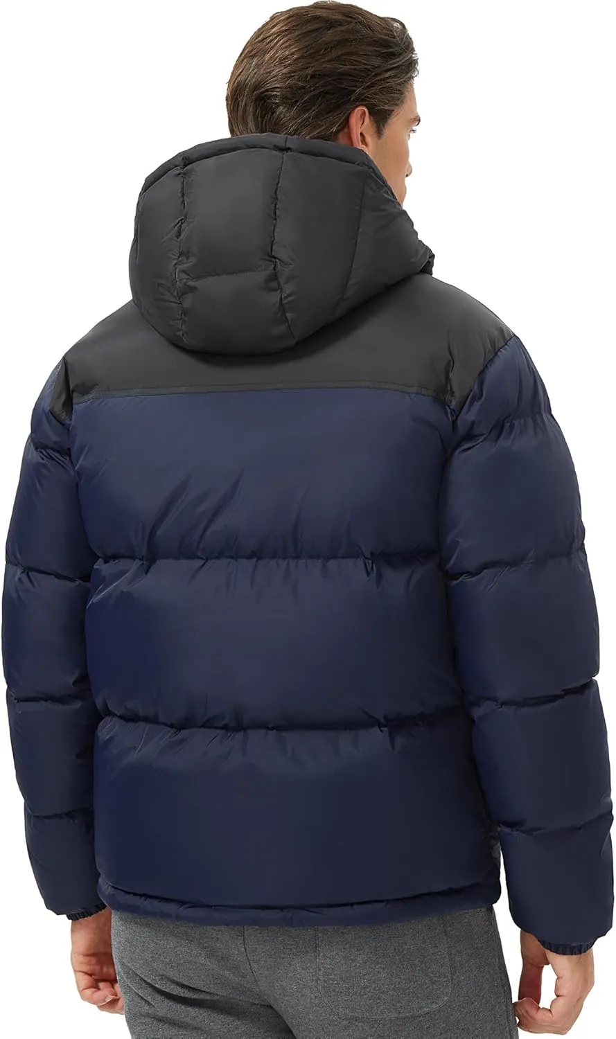 Pioneer Camp Men's Down Jacket 700 Fill Winter Insulated Puffer Jacket Waterproof Puffy Coat with Hood