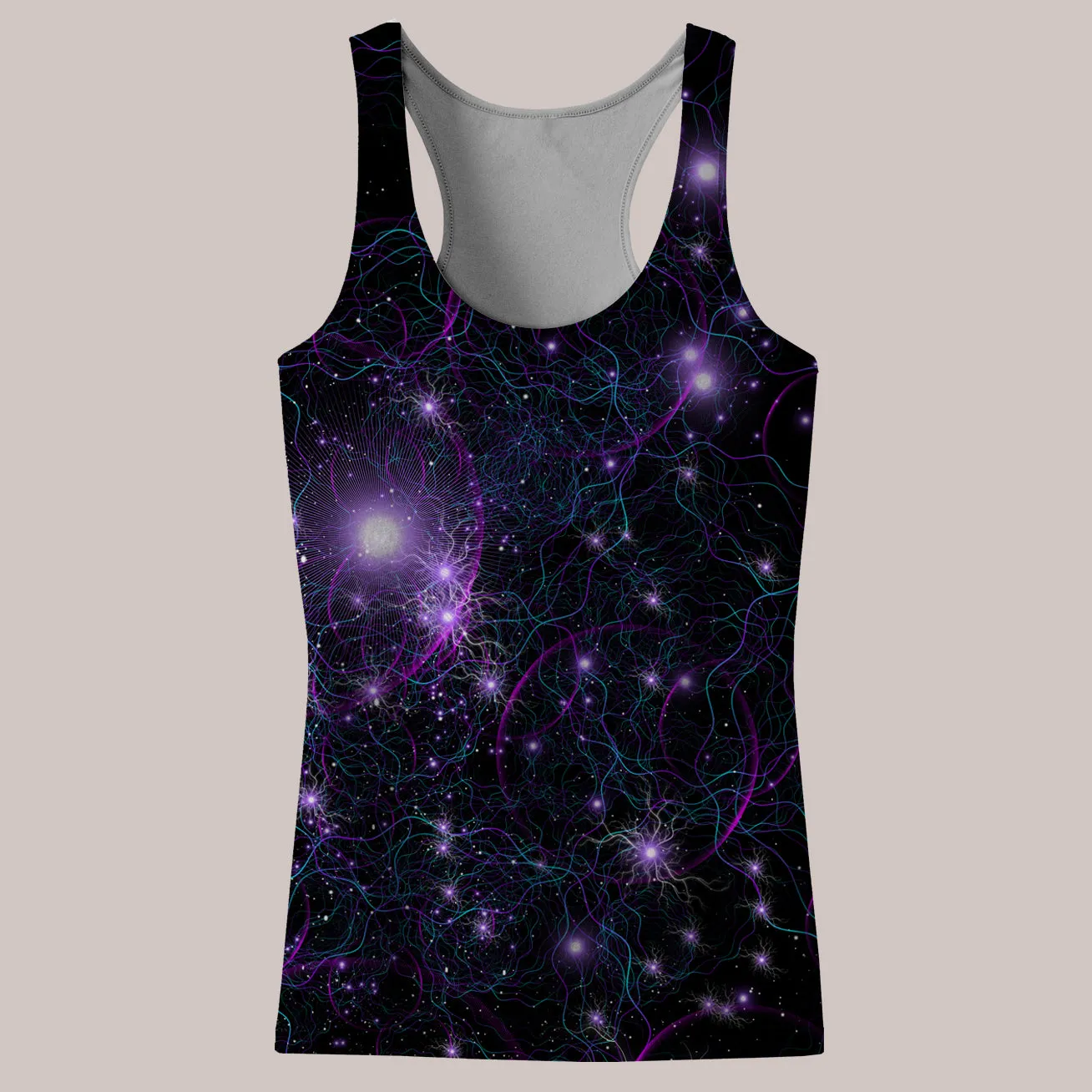 Psychedelic Tank Top (UV/RGB, Eco-Friendly, Womens, Racerback) | LANIAKEA