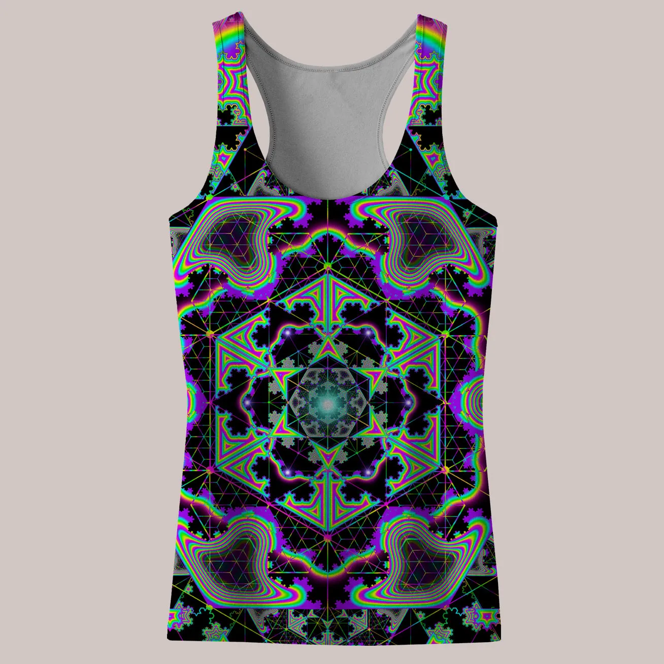 Psychedelic Tank Top (UV/RGB, Eco-Friendly, Womens, Racerback) | MICROGRAM
