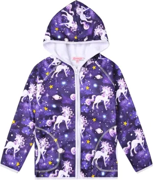 QPANCY Girls Fleece Jackets Zip Up Hoodie Kids Fall Winter Warm Sweatshirts Clothes with Pockets