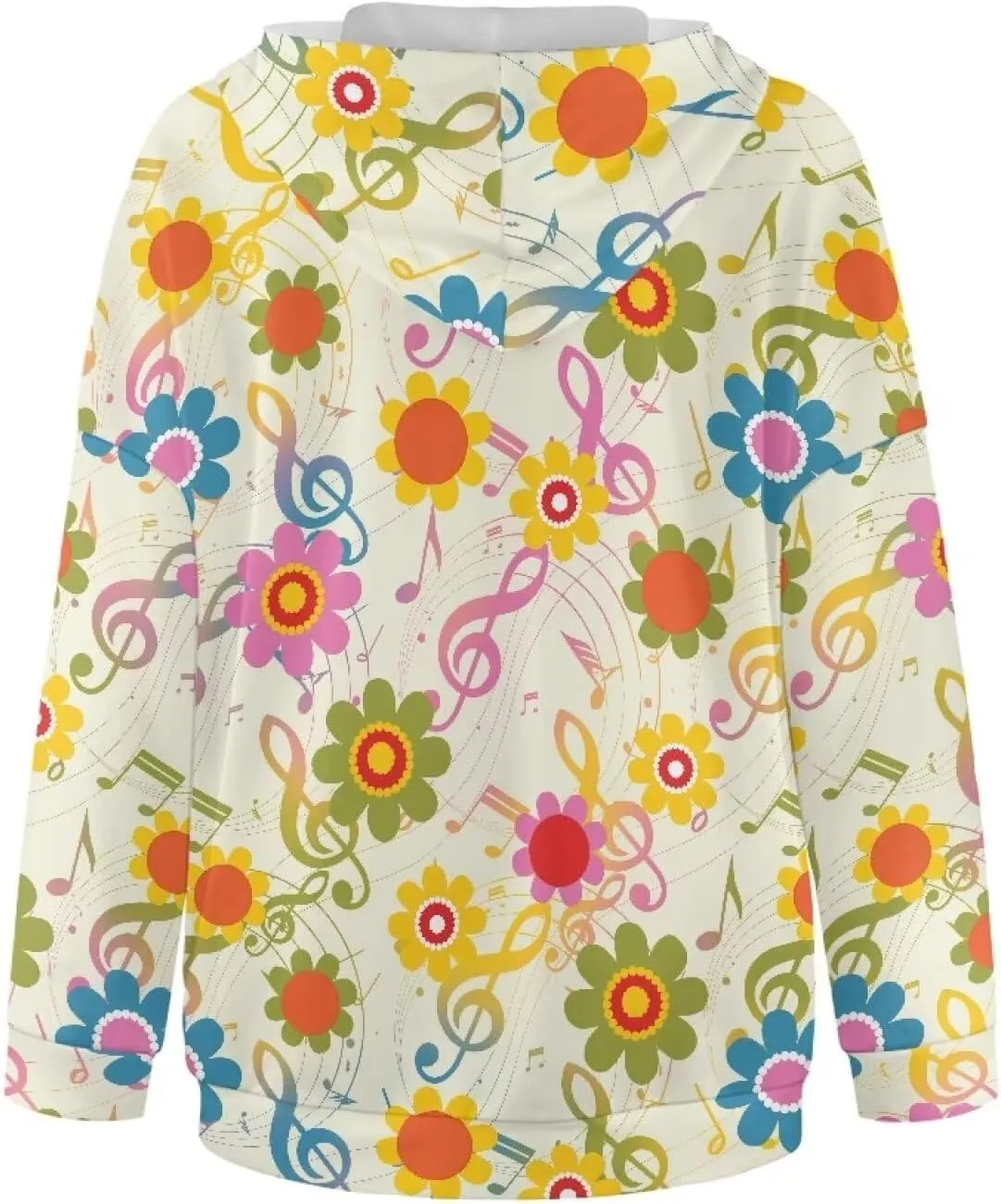 Retro Floral Women's Y2K Oversized Hoodies Casual Long Sleeve Loose Hooded Athletic Tops Pullover Sweatshirts