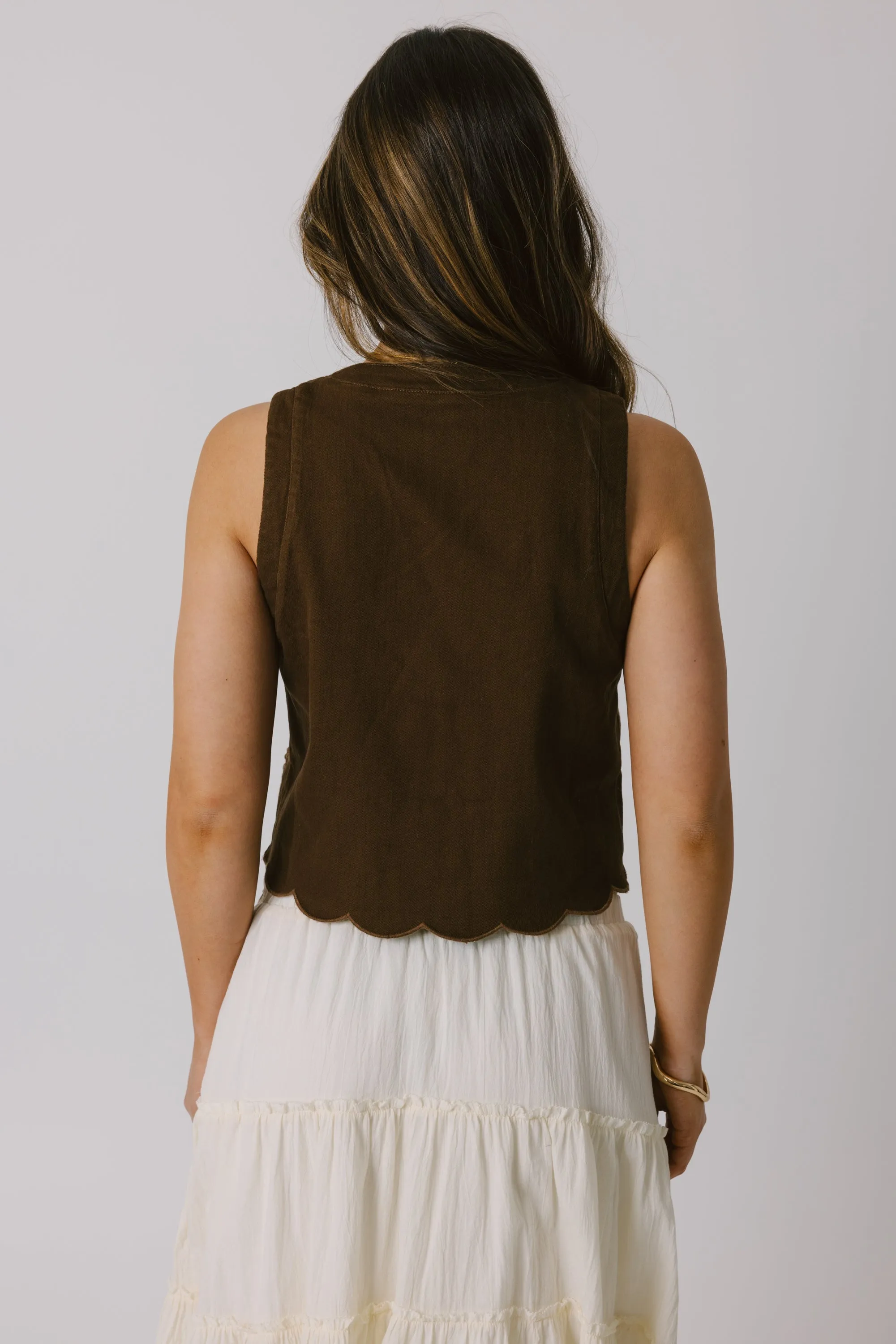 Rhea Top in Brown