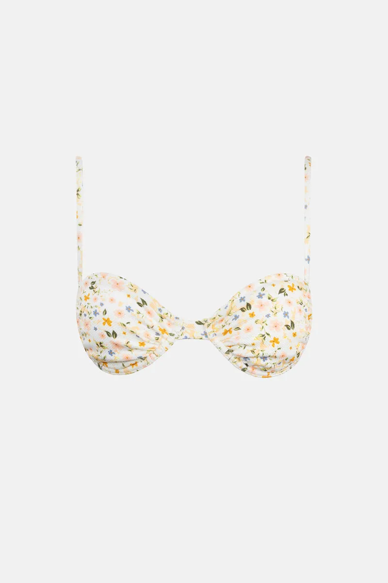 RHYTHM LAVINIA GATHERED UNDERWIRE TOP - PEACH PARFAIT