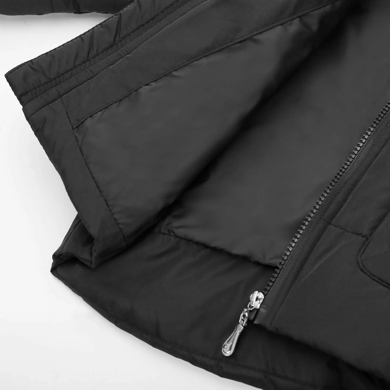 SANMIO Baby Boys Girls Two Piece Snowsuit, Toddler Winter Hooded Puffer Down Jacket Coat with Ski Bib