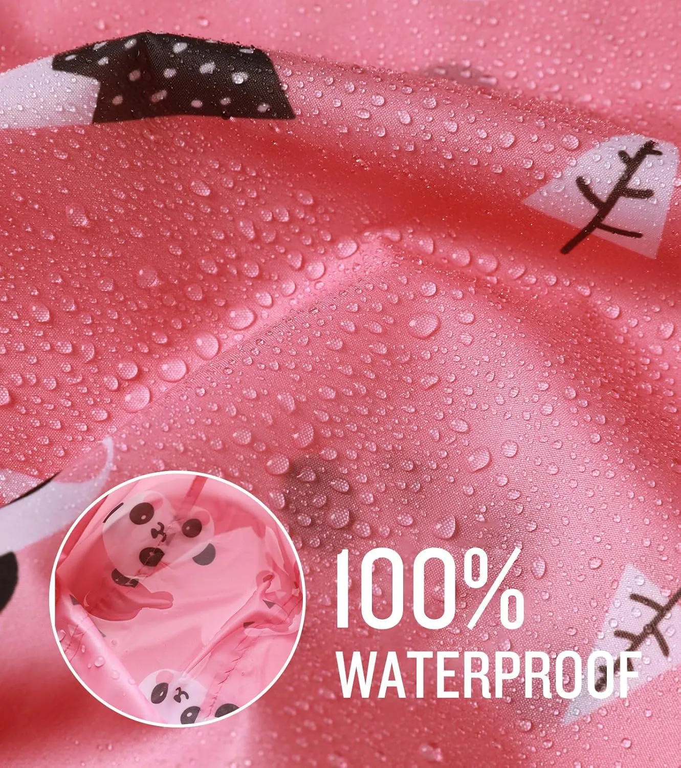 SaphiRose Lightweight Kids Rain Poncho Jacket Waterproof Outwear Rain Coat