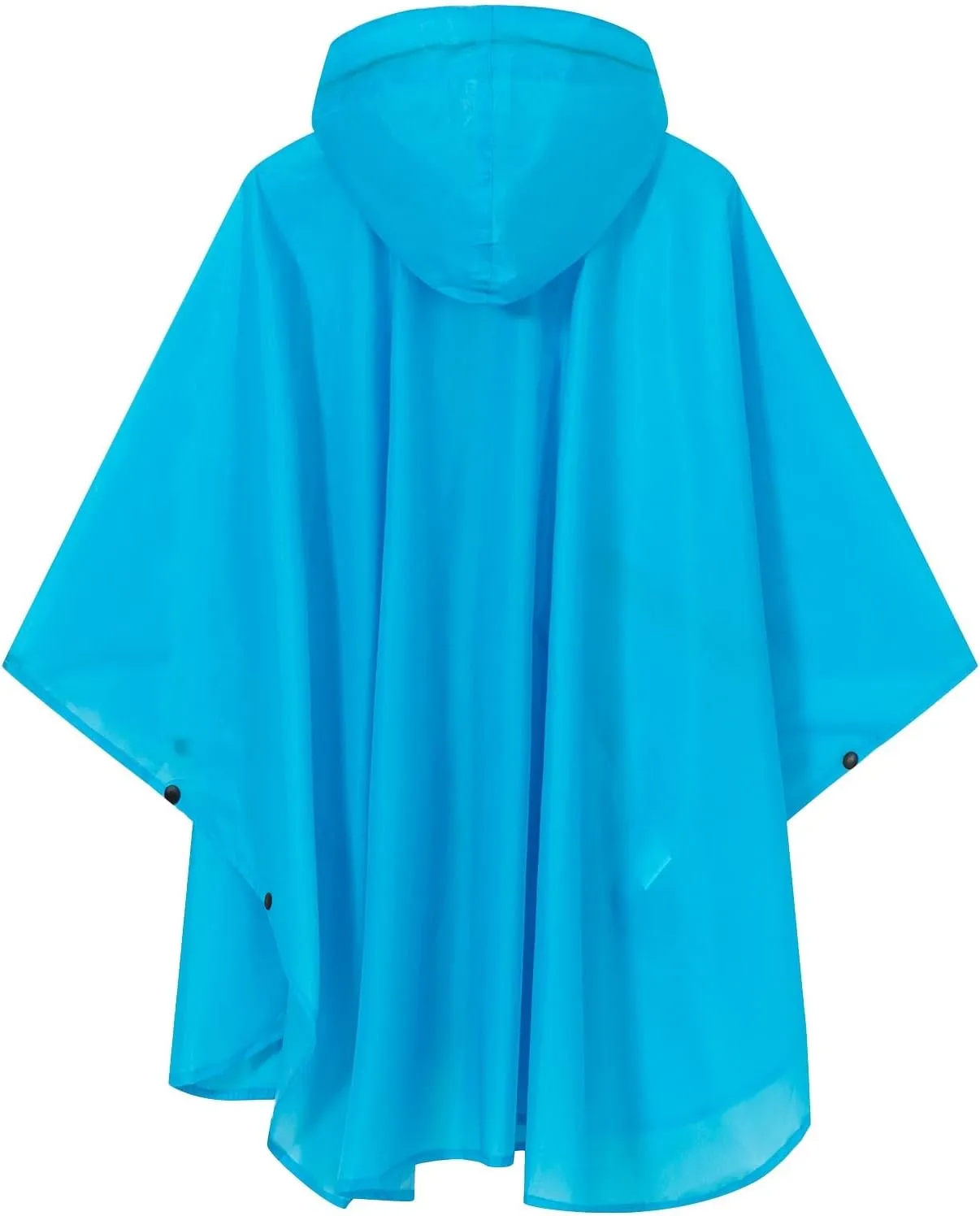 SaphiRose Lightweight Kids Rain Poncho Waterproof Jacket Zipper Up Rain Coat