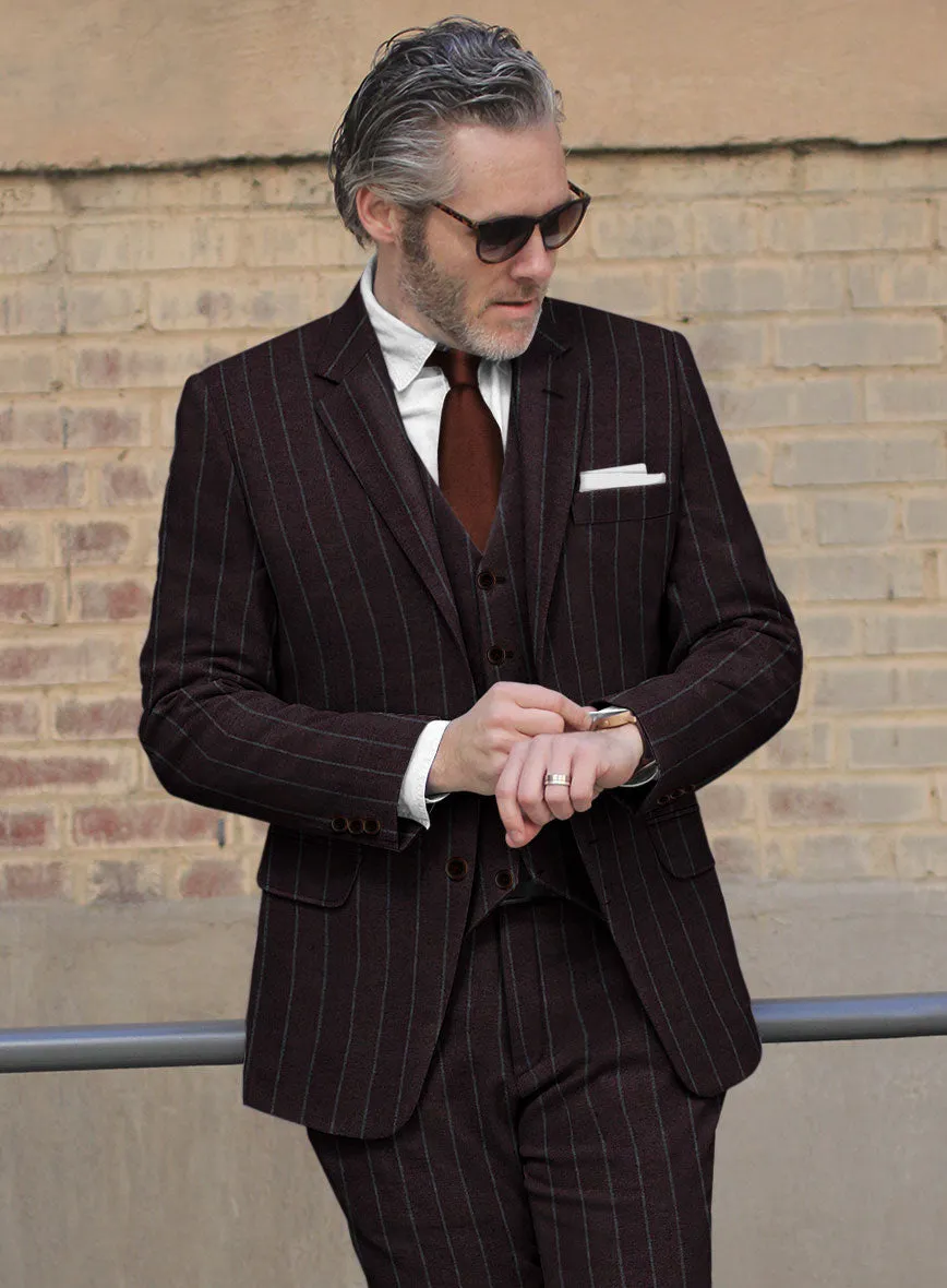 Sartori Fulgencia Dark Wine Soft Tweed Suit