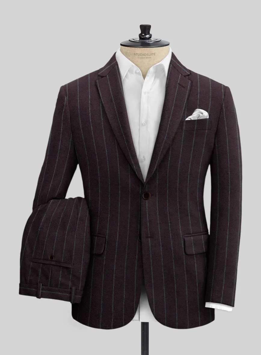 Sartori Fulgencia Dark Wine Soft Tweed Suit