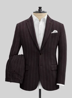 Sartori Fulgencia Dark Wine Soft Tweed Suit