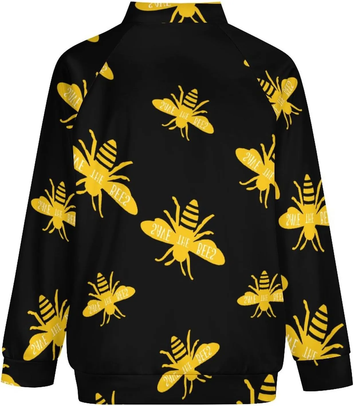 Save The Bees Bomber Jacket Men Lightweight Causal Flight Windbreaker Track Jacket Shirt