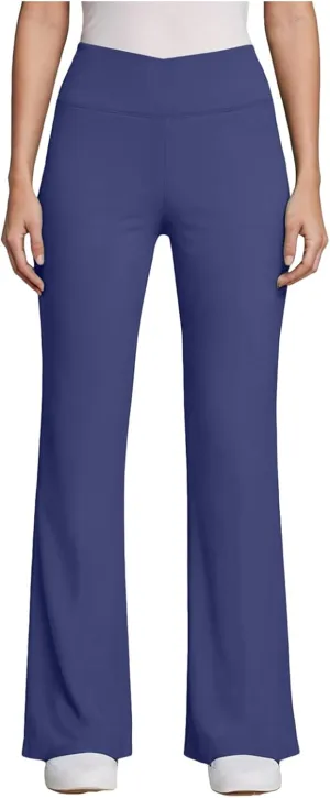 sdbrld Leggings for Women Wide Leg Yoga Pants Stretch Dress Lounge Pants High Waisted Casual Workout Trousers with Pockets