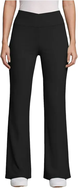 sdbrld Leggings for Women Wide Leg Yoga Pants Stretch Dress Lounge Pants High Waisted Casual Workout Trousers with Pockets
