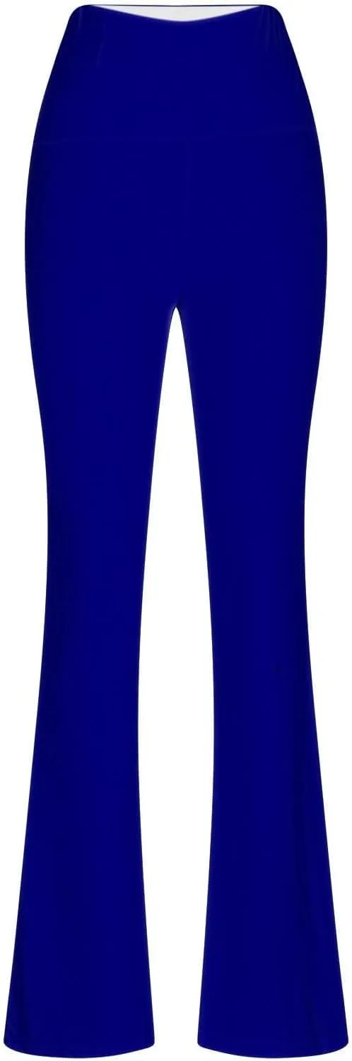 sdbrld Leggings for Women Wide Leg Yoga Pants Stretch Dress Lounge Pants High Waisted Casual Workout Trousers with Pockets