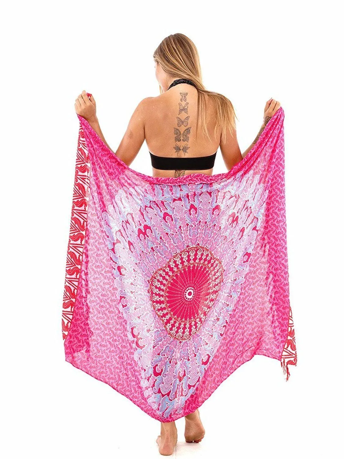 Seahorse Mandala Sarong - Beach Cover-Up by SHU-SHI