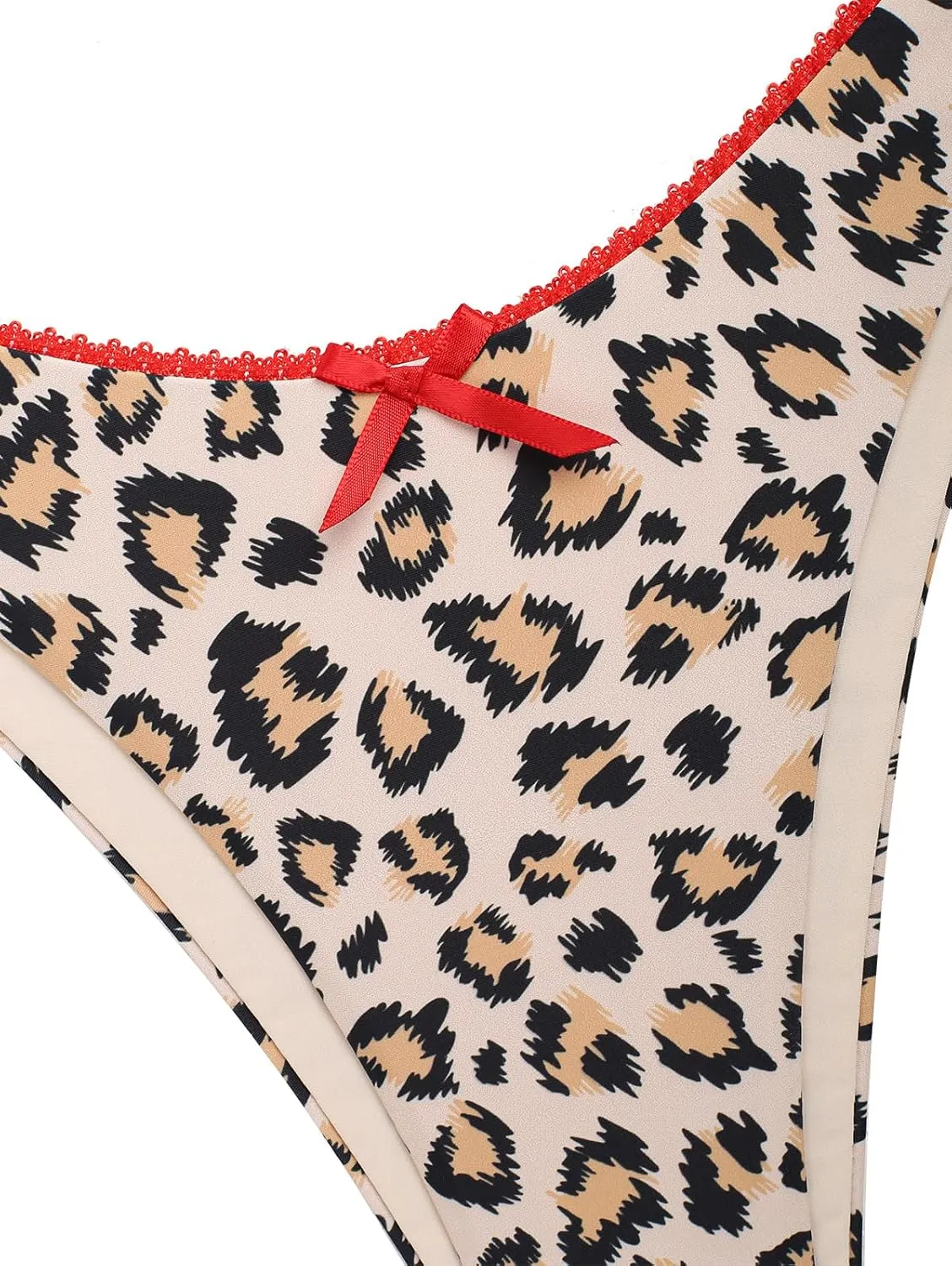 seamoly Womens Bikini Sets Two Piece Swimsuit Textured Halter Triangle Thong Bikini Set