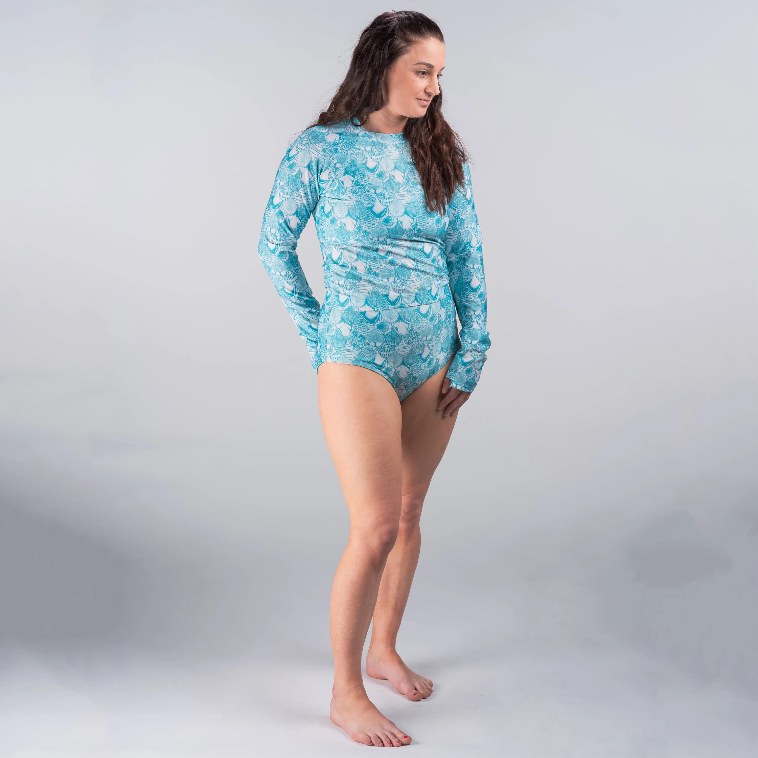 Seashells Short Rash Guard