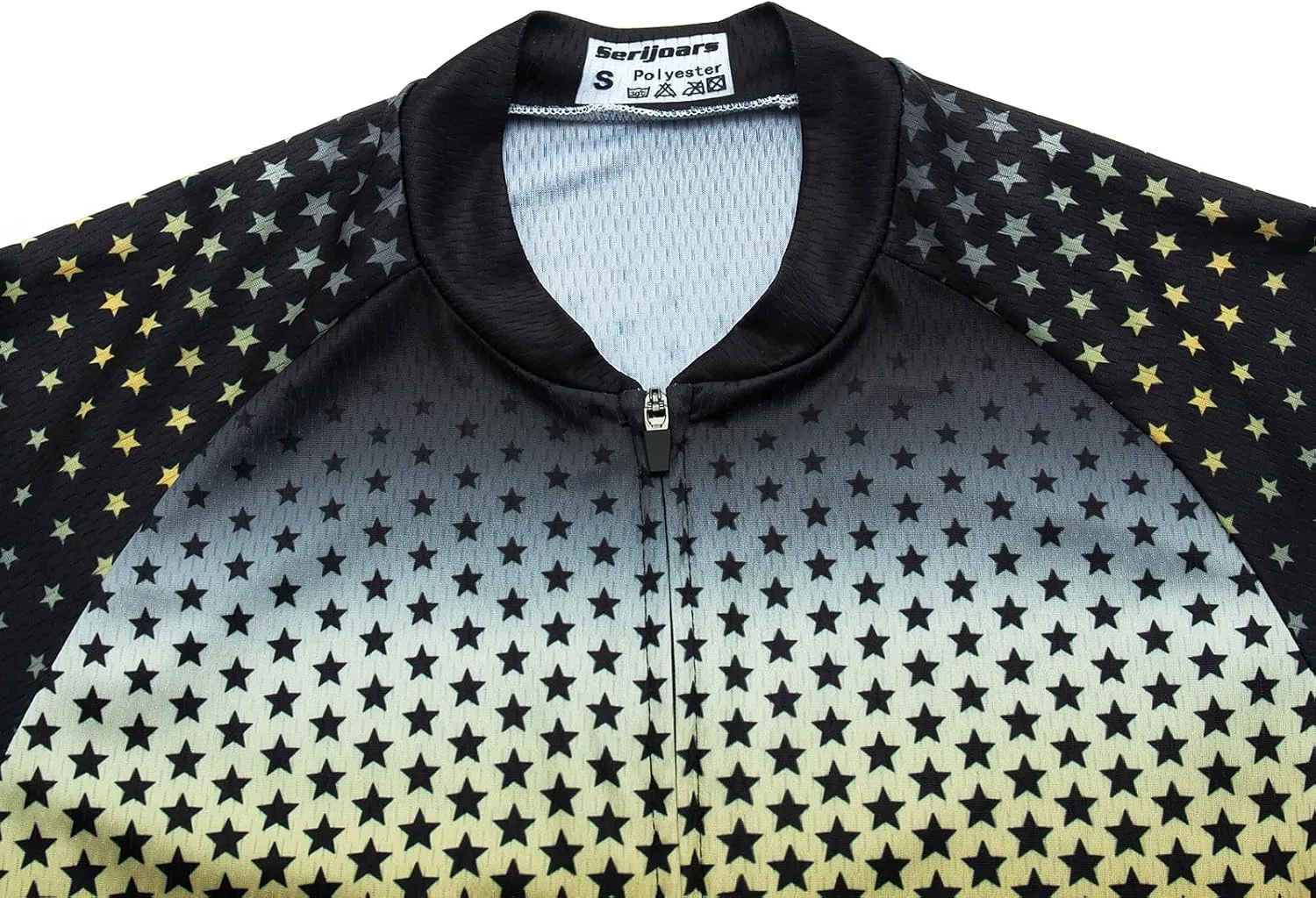 Serijoars Women's Long Sleeve Cycling Jersey MTB Shirts Quick Dry Bike Tops with Reflective Strip