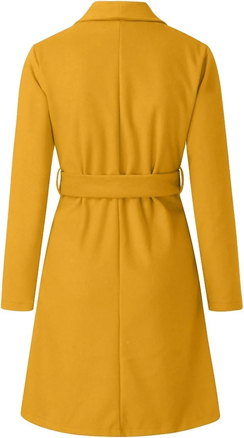 SHAOBGE Cute Trench Coats for Women Women Long Sleeve Hairy Open Front Short Cardigan Suit Jacket Long Jackets for Women