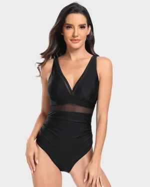 SheCurve Alluring Mesh Tummy Control Swimwear