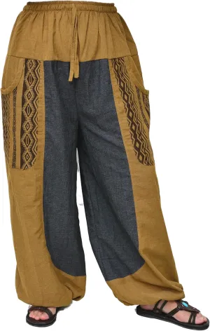 Siamrose Baggy Yoga Harem Pants Men Women Casual Lounge Trousers Two-Colored, 2 Pockets