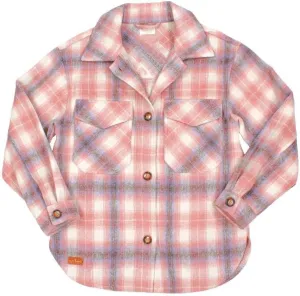 Simply Southern Women's Plaid Shacket Jacket - Long Sleeves - Button-Front