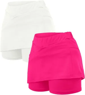 Skirts for Womens with Pockets Lightweight Soft Pants Solid Mid Waist Dress Culottes Short Skinny Pants Summer
