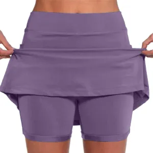 Skorts for Women with Pockets Tummy Control Lightweight High Waisted Tennis Shorts for Sports Running Yoga Skirt with Short