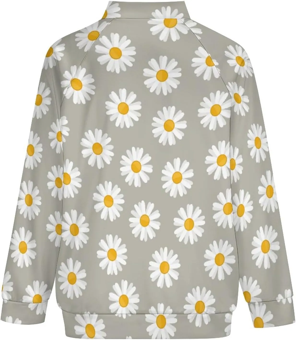 Small Daisy Flower Lightweight Bomber Jacket Men Golf Fashion Coat Track Jackets Casual Windbreaker Shirt