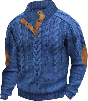 Solid Hoodie Pullover Sweater Mens Autumn And Winter Loose Plus Size Hooded Pullover Sweater Knit Sweatshirt with
